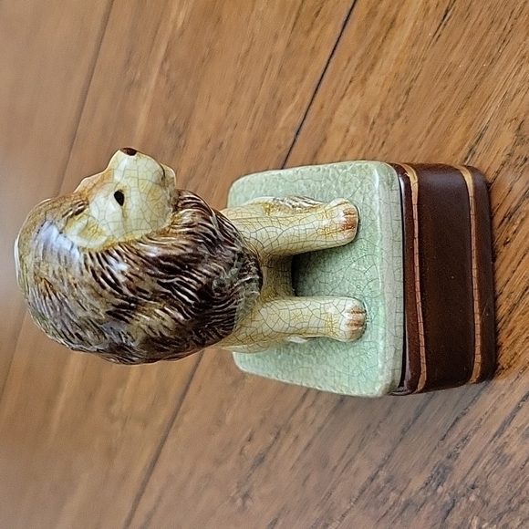 Vtg, Takihashi San Francisco, Lion Trinket Box, Crazed Glazing, Magnificent. - Picture 6 of 9